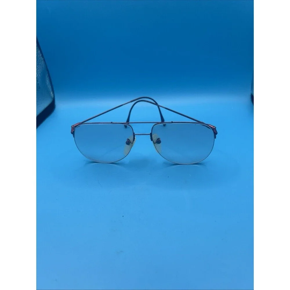 Tura Eyeglasses Modele 411 Red With Tinted Lens 140-54-18 Pre Owned Used Good